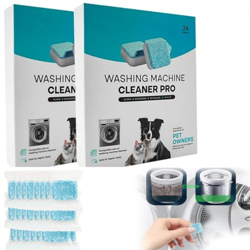 Nettoyant Machine à Laver, Tablette Lave Linge Detox, Facilement Les Résidus, La Saleté Et Les Odeurs, IngréDients Naturels Convient à Toutes Les Machines à Laver