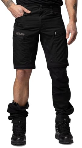 Beyond Nordic BN005 Zip-Off Outdoor-byxa – Herr, Multifunktionell Friluftsbyxa med Avtagbara Ben (DE/NL/SE/PL, Alfa, L, Regelbunden, Regelbunden, Forest Night)