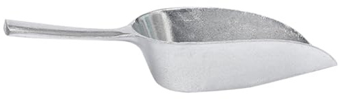 TINEASUR Cuchara Multifuncional de Aleación de Aluminio Grande para Pala de Arroz, Cubitos de Hielo y Harina, Herramienta Resistente para Cocina, Bares y Restaurantes, Fácil de Limpiar,