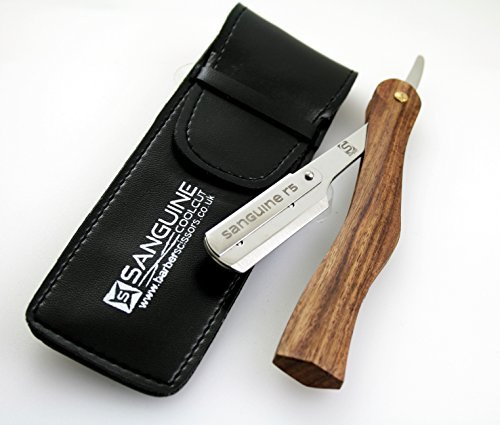 Sanguine Rasoir traditionnel, Rasoir de rasage pour hommes, Pochette (il n'y a pas de lame)