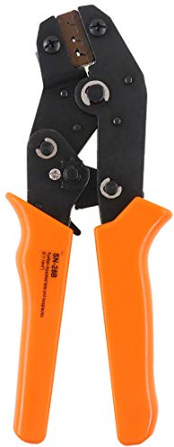 Hilitchi Dupont - Herramienta profesional de crimpado de pines de 2,54 mm, 3,96 mm, 28-18 awg, 0,1-1,0 mm² para terminales Dupont con troquel de corte de electrodo de alambre, crimpadora, pelacables y