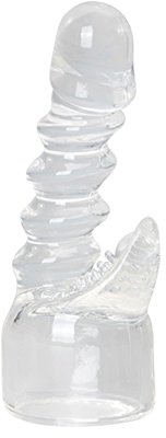 marielove Magic Wand Aufsatz für sie und ihn, 40mm, Vibrator Silikon Aufsatz für Magic Wand Massagegeräte (Klar)