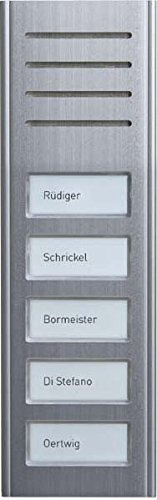 TCS Tür Control Audio Außenstation ASX13005-0010 5Tasten 1-reih.AP SI Türstation für Türkommunikation 4035138029568