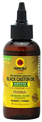 Tropic Isle Living Jamaican Black Castor Oil 118ml - PET Bottle | For Hair Growth, Skin Conditioning, Eyebrows & Eyelashes, Hair & Scalp Treatment Oil and Nail Care