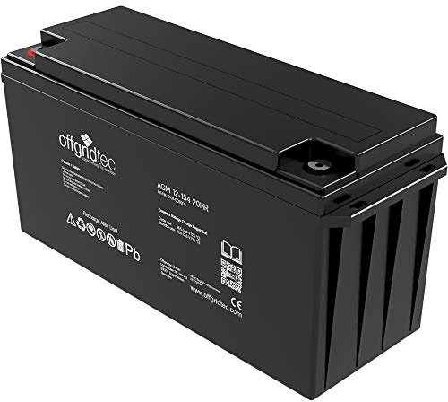 Offgridtec AGM 154 Ah 20 HR 12 V – solbatteri extrem cyklenssäker, 1005