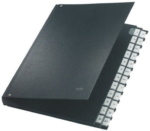 LEITZ Pultordner PP/5924-00-95, schwarz, A-Z, 270x345mm für A4