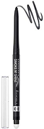 Rimmel London Exaggerate Smoke n' Shine Automatic Gel Eyeliner,001 Little Black Smokey