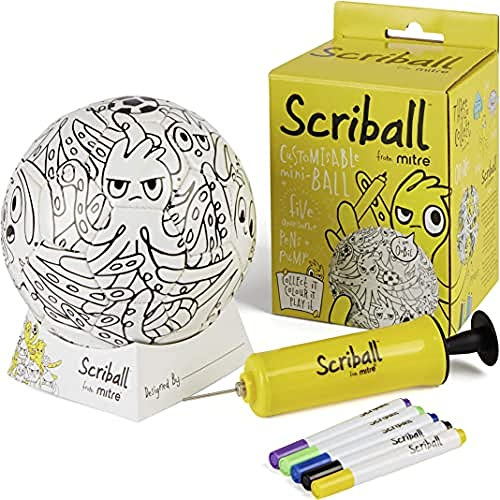 Mitre Scriball Ooodles Mini-Fußball für alle Gelegenheiten, personalisierbar
