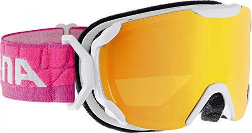 ALPINA Pheos S R Skibrille White-pink