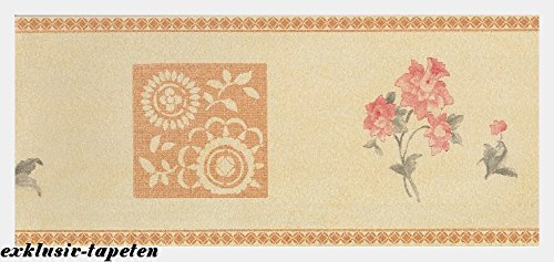 Bordüre Tapetenborten Flower Floral Blumen