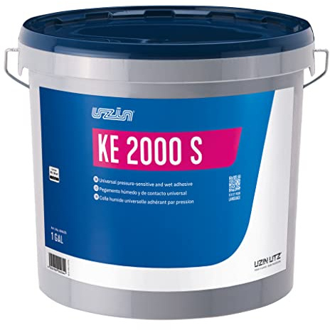 UZIN KE 2000 S Universal-Nass- und Haftklebstoff KLEBER für Vinyl- PVC Kraftvoll Universalklebstoff für alle gängigen Bodenbelagsarten (14 KG)