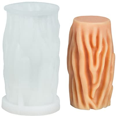 JS MOLD 3D Kerze Silikonform Gießform Silikon Kerzengießform,Gewellte Kerzenform Silikon,Kerzenformen Zum Gießen,DIY Silikonform, für Sojawachs, Bienenwachs, Duftkerzen Handarbeit