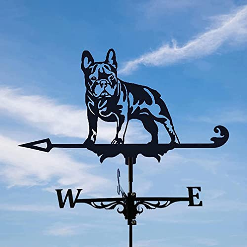 Girouettes pour toits, girouette Bouledogue, indicateurs de Direction du Vent extérieur, Toit, Jardin, Montagne, décoration de Cour Girouette de Ferme en Fonte