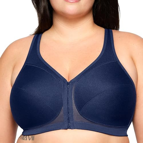 Glamorise Damen Rückenstützender MagicLift-Vorderverschluss-BH