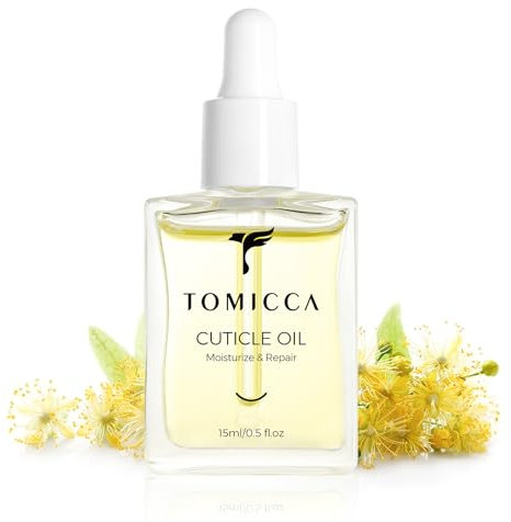 TOMICCA Huile Cuticules Ongles, 15ml Chèvrefeuille Vernis Soin Réparateur Ongles Nail Huile de Contient de la vitamine E Convient aux ongles fins Réparer les Fissures et sèches