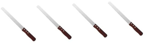 IMIKEYA 4 Pz coltello per il pane affettato fettine cera affetatrice biscotti secchi strumento fetta di pane tostato affettare il taglierino per il pane taglia fette Acciaio inossidabile