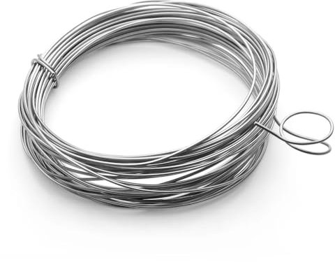 TAIGUHUI Stahlseil 10 Meter 0,2–2 mm weicher Draht aus 304 Edelstahl, Einzeldraht for Halsketten, Schmuckdraht, Basteln, Schmuckherstellung Drahtseil(0.3mm)