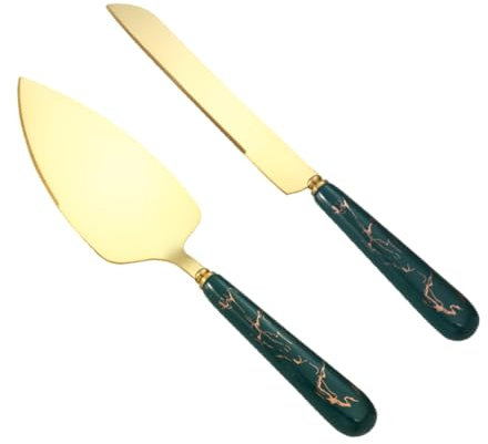 MAGICLULU 1 Jeu Spatule Couteau à Gâteau Couvercle Poêle Pâtisserie Pizza Doublures Étain Rester Pelle à Gâteau Pelle à Fromage Coupe-gâteau Pique à Gâteau Céramique