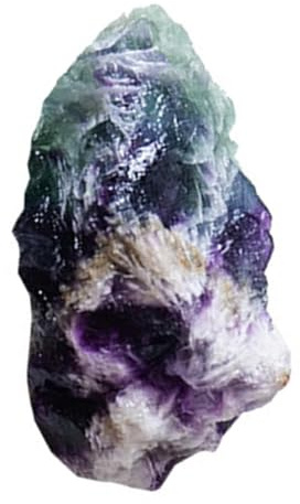 cristalo di Fluorite Naturale - Cristalli Curativi Grezzi, Fluorite Grezza, Pietra Grezza | cristalo Arcobaleno per la Guarigione, Meditazione, Campione Minerale Verde Viola per Energia