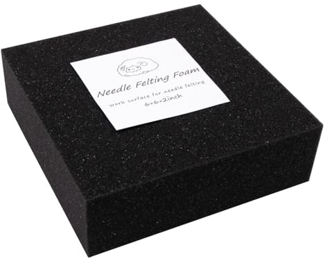 Wollfilz sponge Unterlage - Rechteckige Filzmatte Basis, Feste Nadelfilzplatte | Schwarze Nadelarbeitsfläche Filz, Rechteckige Wollfilzschicht Matte, Nähfilzunterlage sponge für Heimarbeit Basteln T