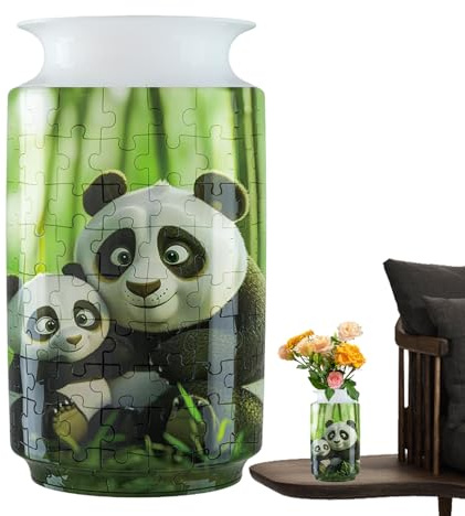 Vase puzzle 3D – Kit de construction pour les amateurs d'artisanat, activités stimulantes, décoration d'intérieur, fête des mères, anniversaire