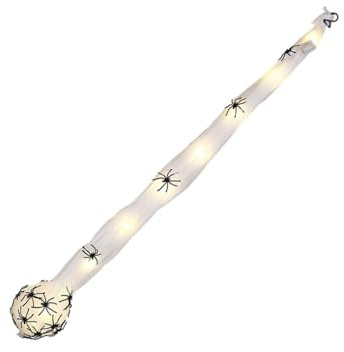 Leuchtende Spinnennetz-Eier, Halloween-Dekoration, LED-Spinnennetz, hängende Ornamente für Veranda, Garten, Hof, Display, Spinnennetz, Baumwollkugel-Lichter, 3 Stück