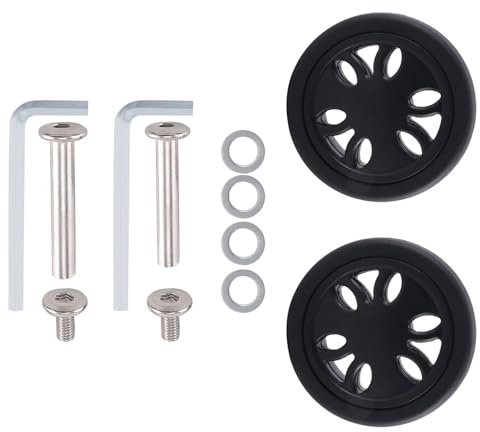 Universal Kofferrollen 50 mm x 15 Gepäckräder Ersatz Verschleißfeste Pu-Rollen Koffer Ersatzräder Gepäck
