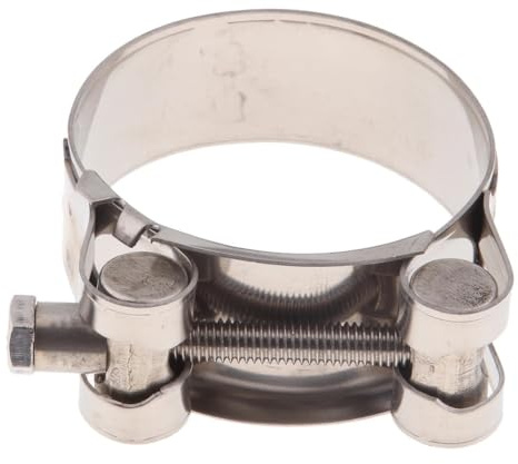 Kit de Brida de Abrazadera de Banda en V de Escape de Motocicleta Abrazadera de liberación rápida de 32-55 mm Clip de Abrazadera de Escape de Acero Inoxidable Compatible con Motocicleta(48-51MM)