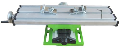 GETAJGHSD Milling Machine Work Table Vise Drill Press Vise Quick Release Compound Slide Table Aluminum Alloy Portable Mini Drill Press with Adjustable Dovetail Slot 12.18x3.54x3.14in