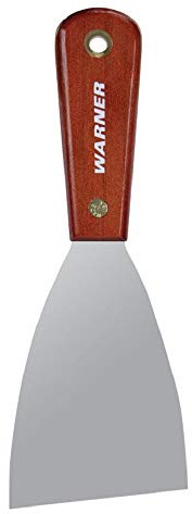Warner 3 Full Flex Putty Knife, Carbon Steel Blade, Rosewood Series, 633
