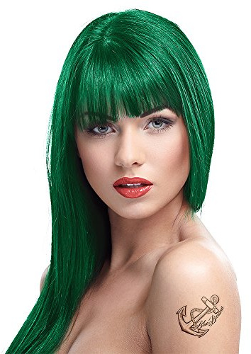 Crazy Coloration Teinture Semi-Permanente pour Cheveux 100 ml (Vert Pin)