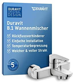Duravit B15230000 B.1 ettgreppsblandare ytmonterad, krom