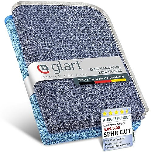 Glart 47TB Mikrofiberduk 70x40 cm Blå/Grå Paket med 2