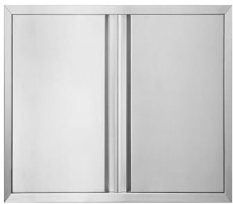BI-DTOOL Doppelte Grill-Zugangstür, 61 x 61 cm (B x H), 304 gebürsteter Edelstahl, Grillinseltüren für Außenküche, Außenschrank, Grill oder Grillinsel