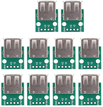 10pcs Adaptateur USB vers DIP 2.54mm Type A Module de Convertisseur pour PCB Prise Femelle 10pcs
