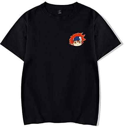 Sk8 The Infinity T-Shirt Anime Figure Print T-Shirt Kurzarmhemden Mit Rundem Hals Für Damen/Herren（Reki/langa/Joe/Cherry Blossoms）