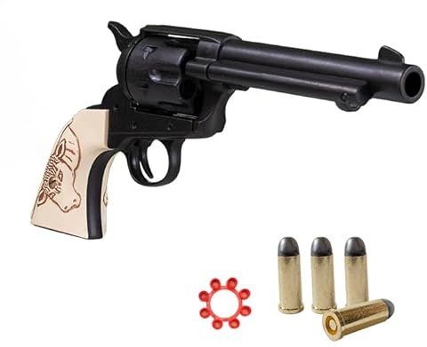 Kolser Revolver Colt Peacemaker 5'5 USA 1873 Farbe Schwarz und Schachteln, 27 cm