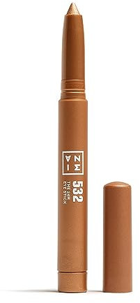 3INA MAKEUP - Vegan - The 24H Eye Stick 532 - Bronze - 24H wasserfeste Formel - Cremige Textur - Lidschatten-Stift - Hochpigmentiert - Schnell trocknend - Matte Shimmer Mettalic - Cruelty Free