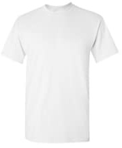 Gildan Mens Heavy Cotton 100% Cotton T-Shirt, Azalea, White, S