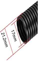MUNACRAFT 2M Isolamento Tubo corrugato Tubo PP Cablaggio Involucro Manicotti per Cavi Copertura del Condotto del Cavo per Auto Protezione della Linea meccanica-AD-21.2