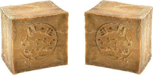 Einführungspreis d'moRe 2x Zertifiziert Klassik Aleppo Seife 50% Lorbeeröl | 50% Olivenöl | 6 Jahre gereift |Feste Seife | Duschseife | Haarwaschseife |Haarseife| 2X200g (400g)