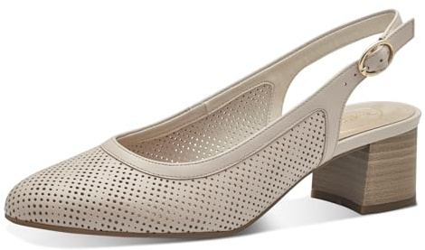 Tamaris Comfort Damen Slingpumps aus Leder Elegant, Rosa (Old Rose), 41 EU