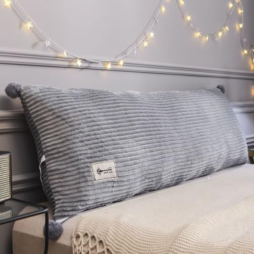 Lesekissen für Bett und Sofa Lehnenkissen Bett Kopfteil Kissen Weiches Rückenkissen, 60/80/180/120cm Lendenkissen Waschbar Sofa Rückenpolster mit Entfernbar Waschbarem Bezug ( Color : #1 , Size : 150x