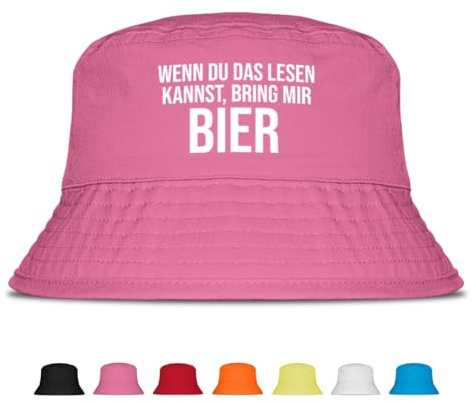 Prozente Momente Bring Mir Bier Fischerhut | Anglerhut | Sonnenhut | Sommer | Party | Lustige Sprüche | OneSize | Malle