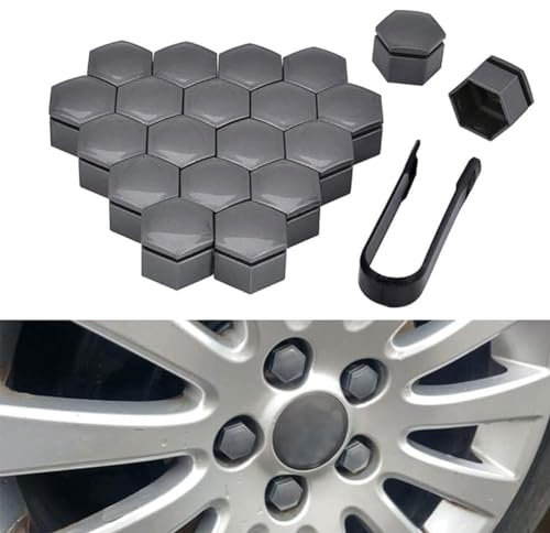 MMHGFIR 20 Stück Radschraubenkappen, für Opel Zafira Life S M L 2019-2020 Sechskant-Reifenmutterkappen mit Demontagewerkzeug-Set, Radschraubenkappen,B-19MM