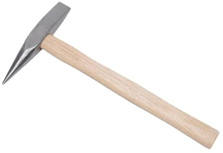 MIUYTRN Spitzhammer, kleiner Hammer, Handwerkzeug, Holzgriff, elektrischer Schweißhammer, Schweißgerät, Eishammer cuicui(500g)