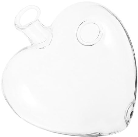 CIYODO Herzförmige Hängende Glasvase Wasserspeicher-pflanzgefäß Aus Borosilikatglas Dekoration Für Schlafzimmer Wohnzimmer Büro Und Hochzeiten Kreatives Blumencontainer Für Modernes Wohnen