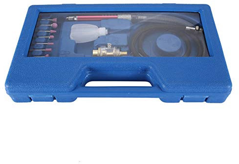 19 Stück Air Angle Stabschleifer Stift Polieren Gravur Werkzeug Pneumatische Schleifmaschine 58000 U/min für Präzisionsmetallschleifen