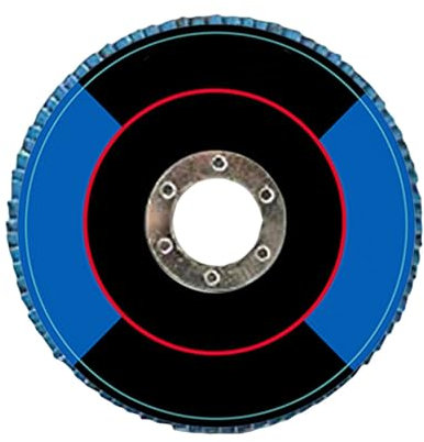 2/10 pezzi 4,5 pollici dischi lamellari 115 mm zirconia dischi abrasivi smerigliatrice angolare disco lucidante per metallo taglio legno mola abrasiva, 2 pezzi, grana 40
