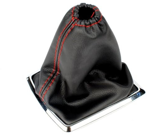 Knopf Schalthebel Für Ford Für Focus MK2 2005 2006 2007 2008 2009 2010 2011 Auto Getriebe Schalthebel Abdeckung Gearstick Gamasche Boot Faltenbalg Schaltknauf(Red line)